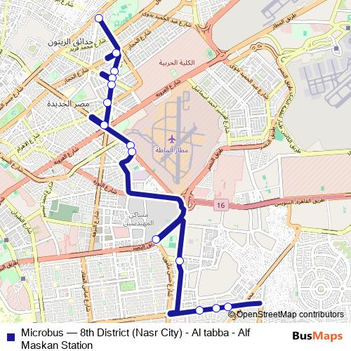 Microbus bus Line Map