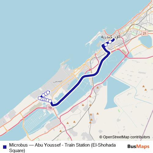 Microbus bus Line Map