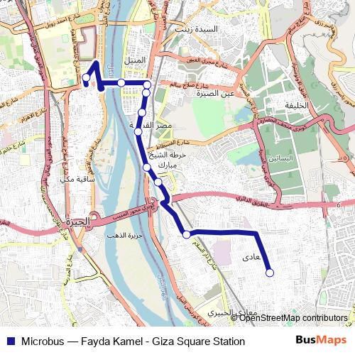 Microbus bus Line Map