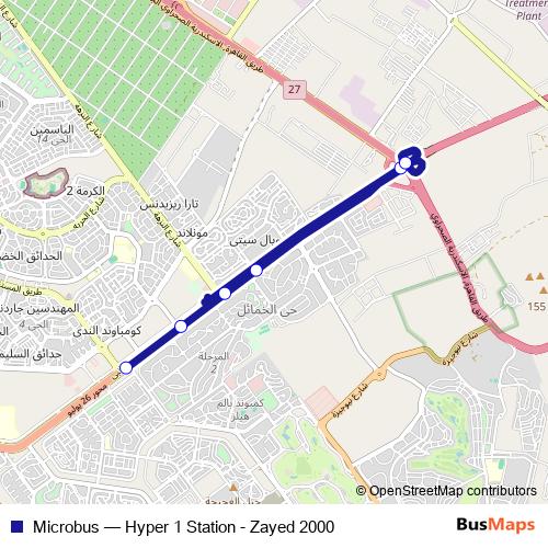 Microbus bus Line Map