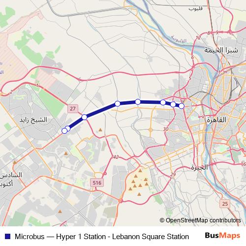 Microbus bus Line Map