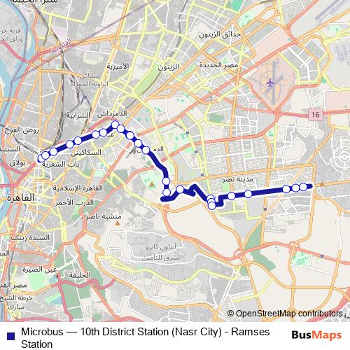 Microbus bus Line Map