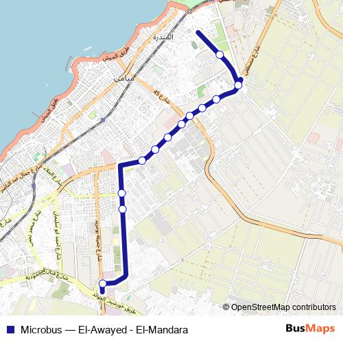 Microbus bus Line Map