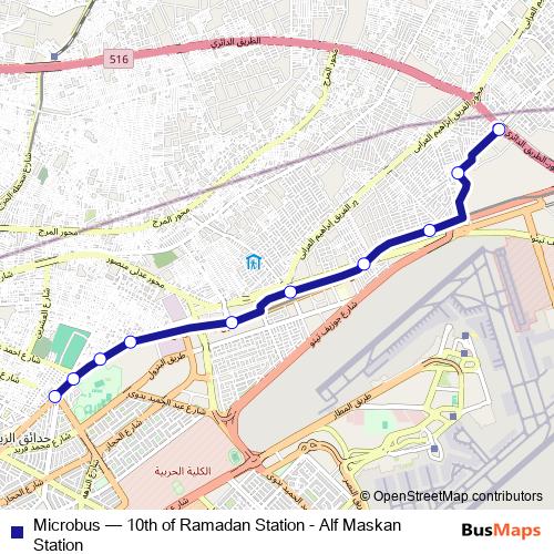 Microbus bus Line Map