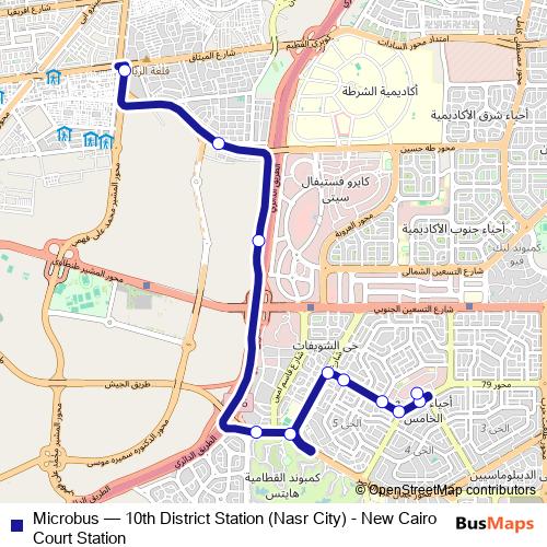Microbus bus Line Map