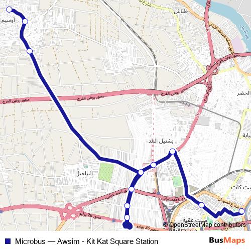 Microbus bus Line Map