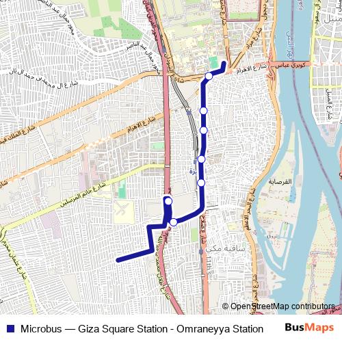 Microbus bus Line Map