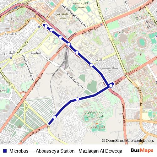 Microbus bus Line Map
