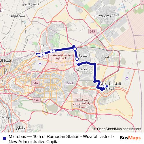 Microbus bus Line Map