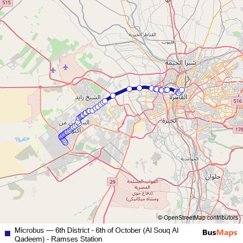 Microbus bus Line Map