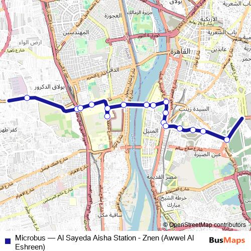 Microbus bus Line Map
