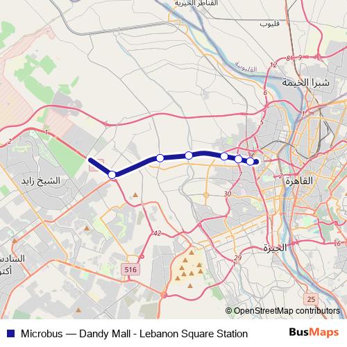Microbus bus Line Map