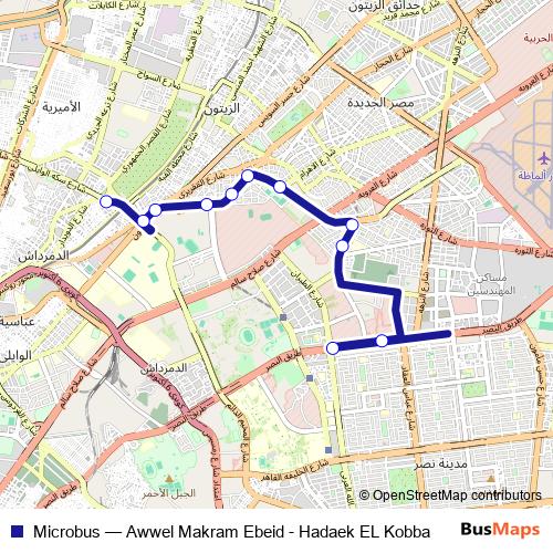 Microbus bus Line Map