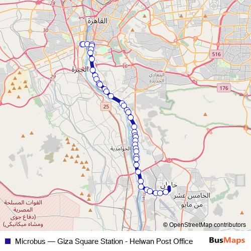 Microbus bus Line Map