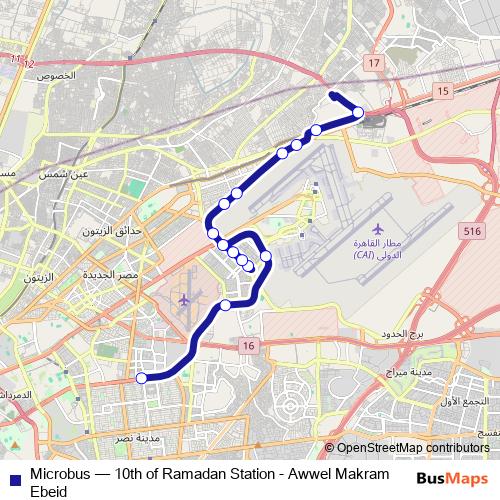 Microbus bus Line Map