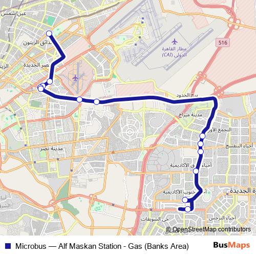Microbus bus Line Map