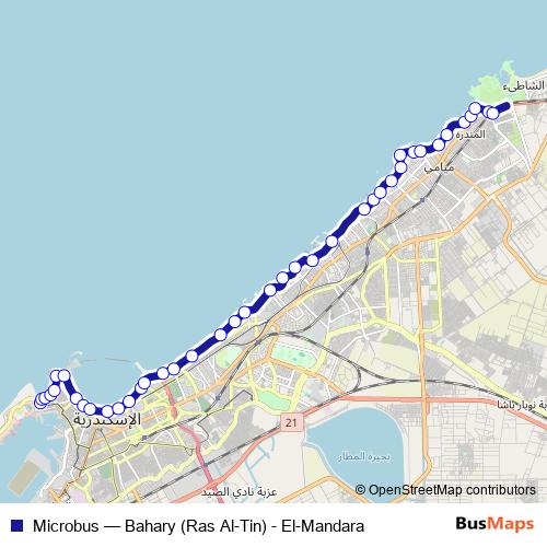 Microbus bus Line Map
