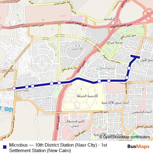 Microbus bus Line Map