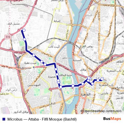 Microbus bus Line Map
