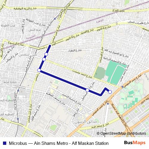 Microbus bus Line Map