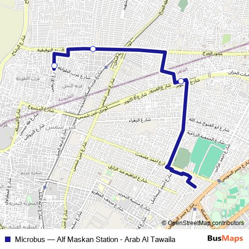 Microbus bus Line Map