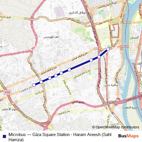Microbus bus Line Map