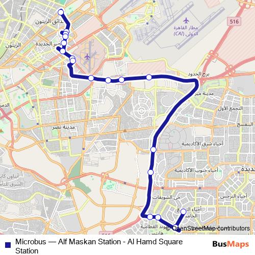 Microbus bus Line Map
