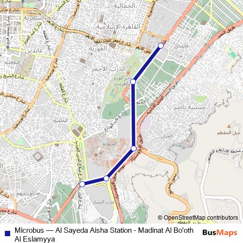 Microbus bus Line Map