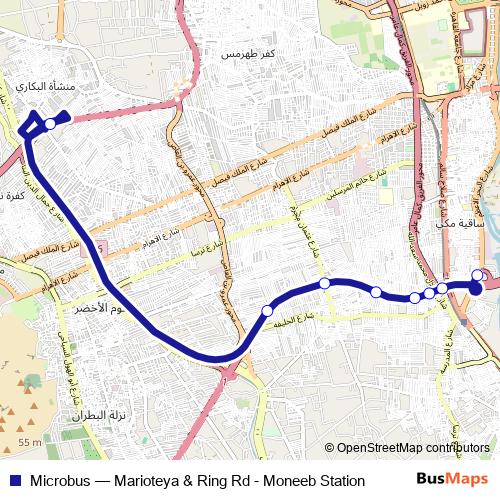 Microbus bus Line Map