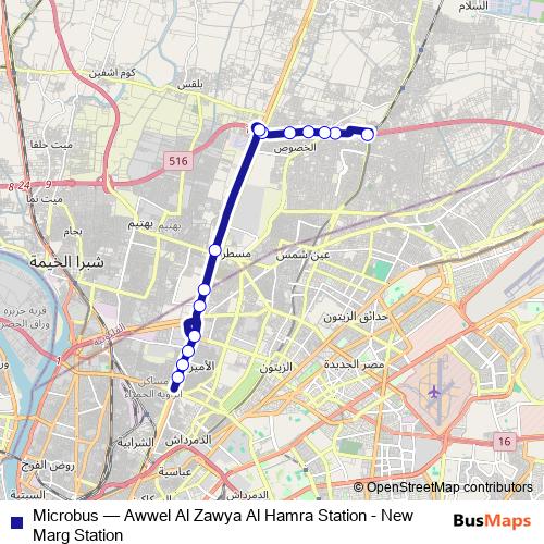 Microbus bus Line Map