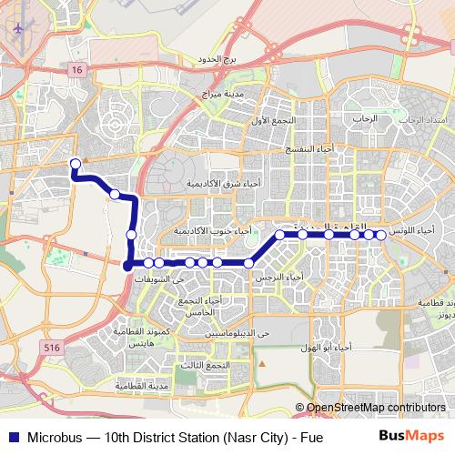 Microbus bus Line Map