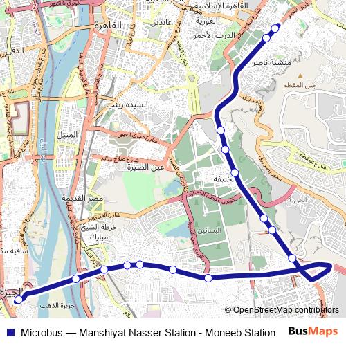 Microbus bus Line Map