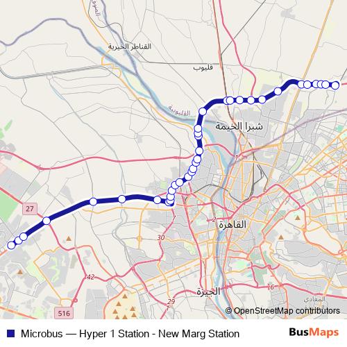 Microbus bus Line Map