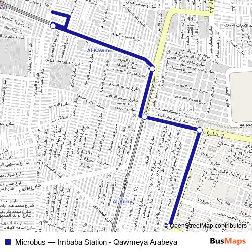 Microbus bus Line Map