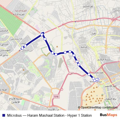 Microbus bus Line Map
