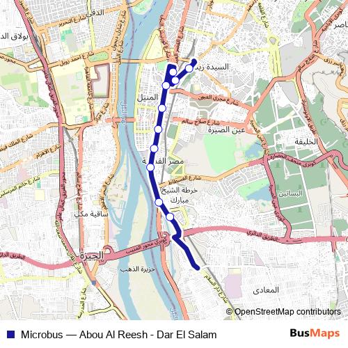 Microbus bus Line Map