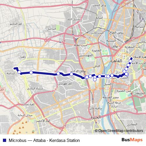 Microbus bus Line Map
