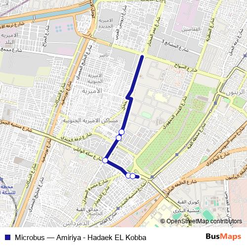 Microbus bus Line Map
