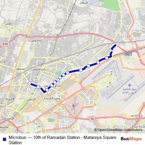 Microbus bus Line Map
