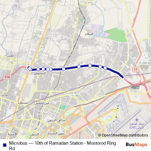 Microbus bus Line Map