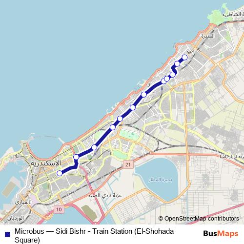 Microbus bus Line Map