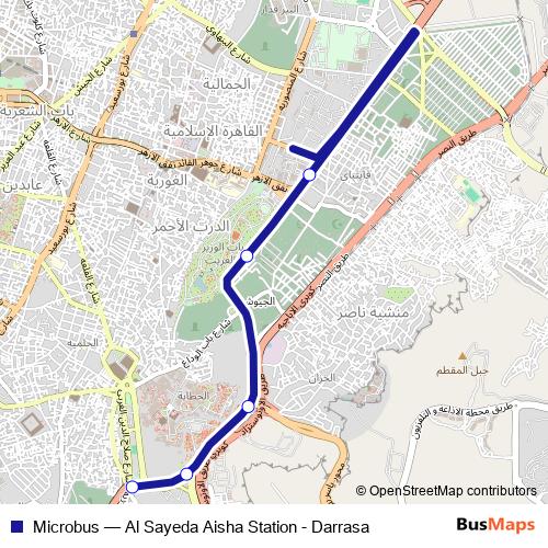 Microbus bus Line Map