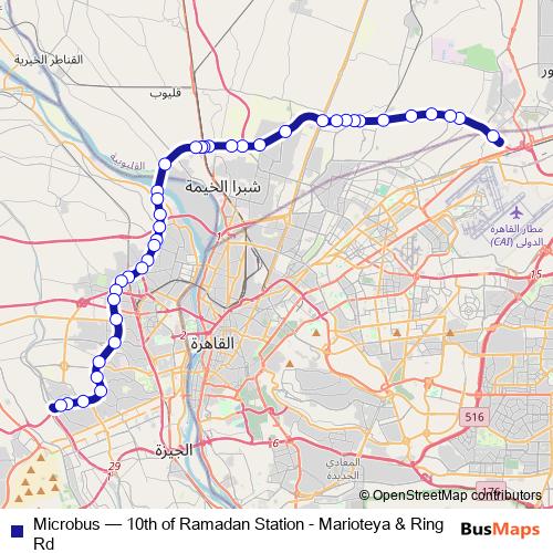 Microbus bus Line Map
