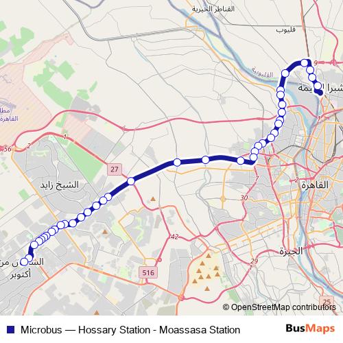 Microbus bus Line Map