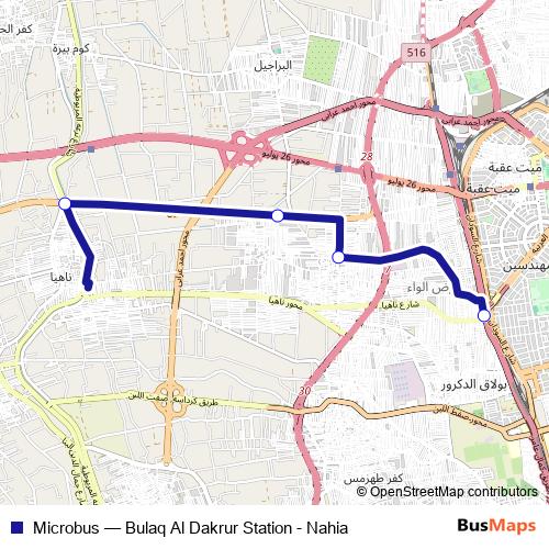 Microbus bus Line Map