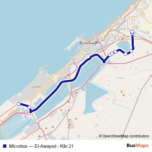 Microbus bus Line Map