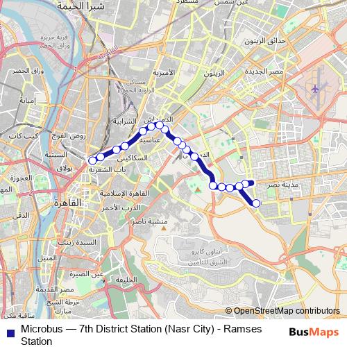 Microbus bus Line Map