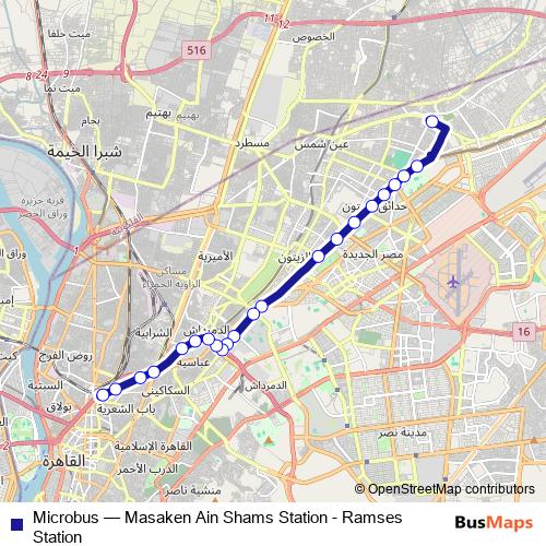 Microbus bus Line Map