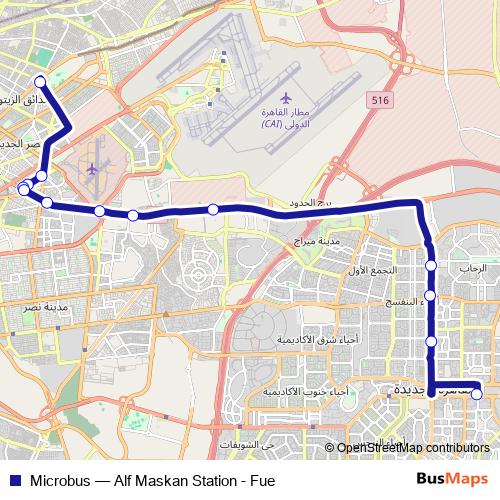 Microbus bus Line Map