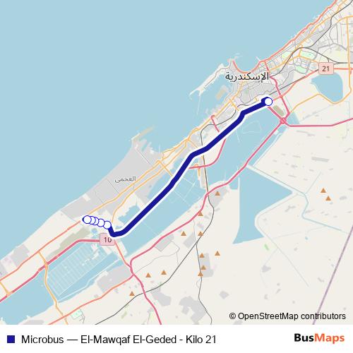Microbus bus Line Map